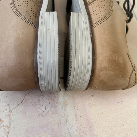 Rockport Men's Size 9 Tan Leather Wingtip Oxford Dress Shoes Flexible *READ - Picture 9 of 11